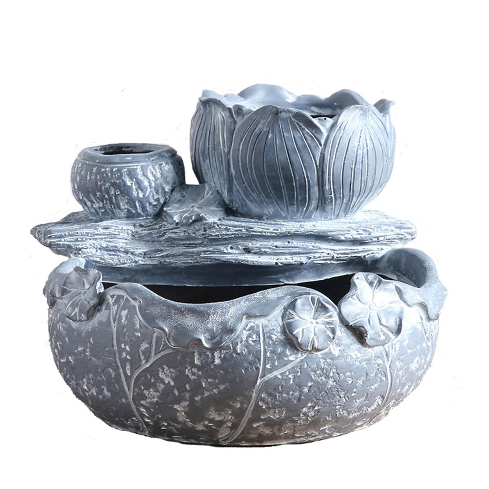 Tsophreniq Resin Planter Arrangement Pots Decorative Plant Container Resin Texture for Arrangements Unique Planter