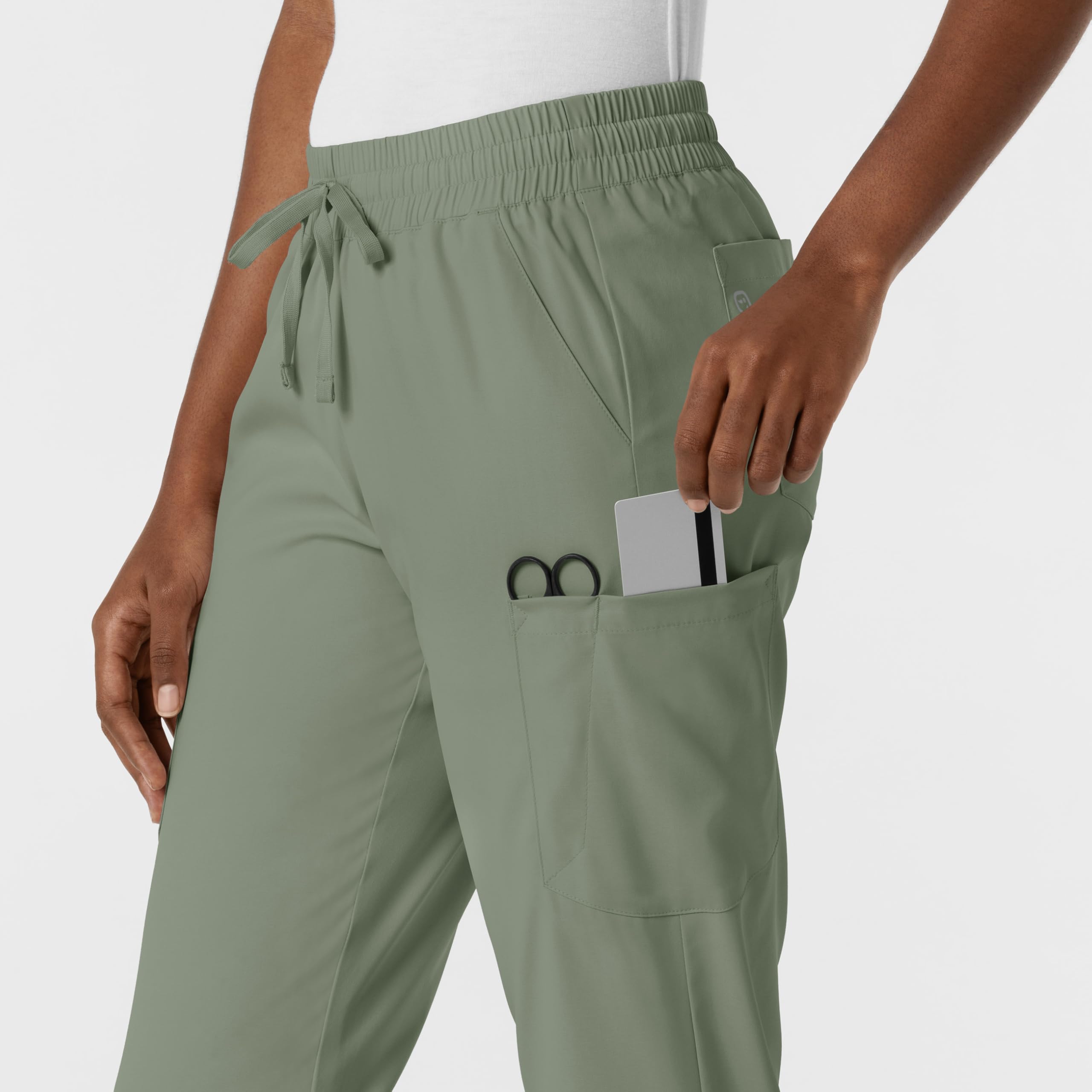 WonderWink Pantalón deportivo para mujer, Salvia, X-Large
