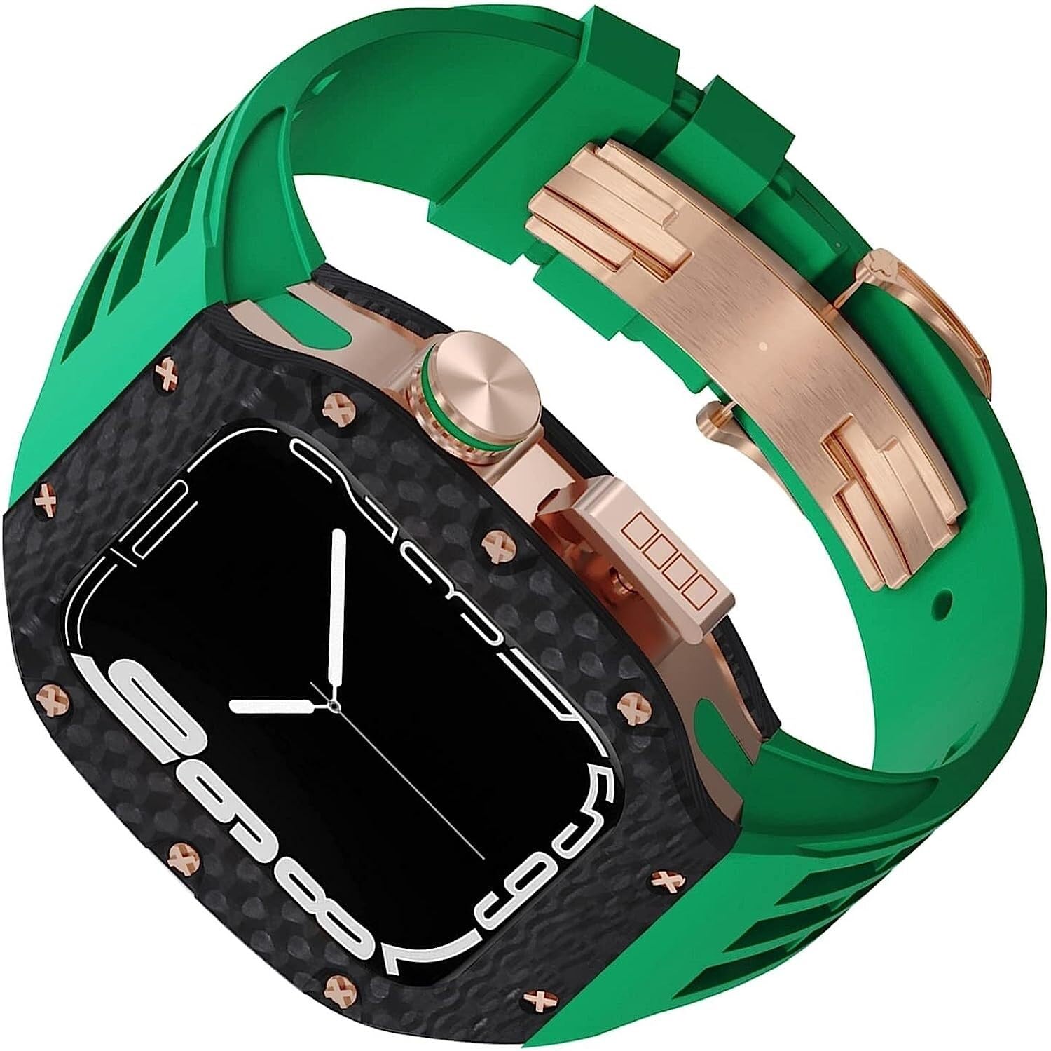 Bracelet Apple Watch 45mm avec boîtier carbone rigide - 7