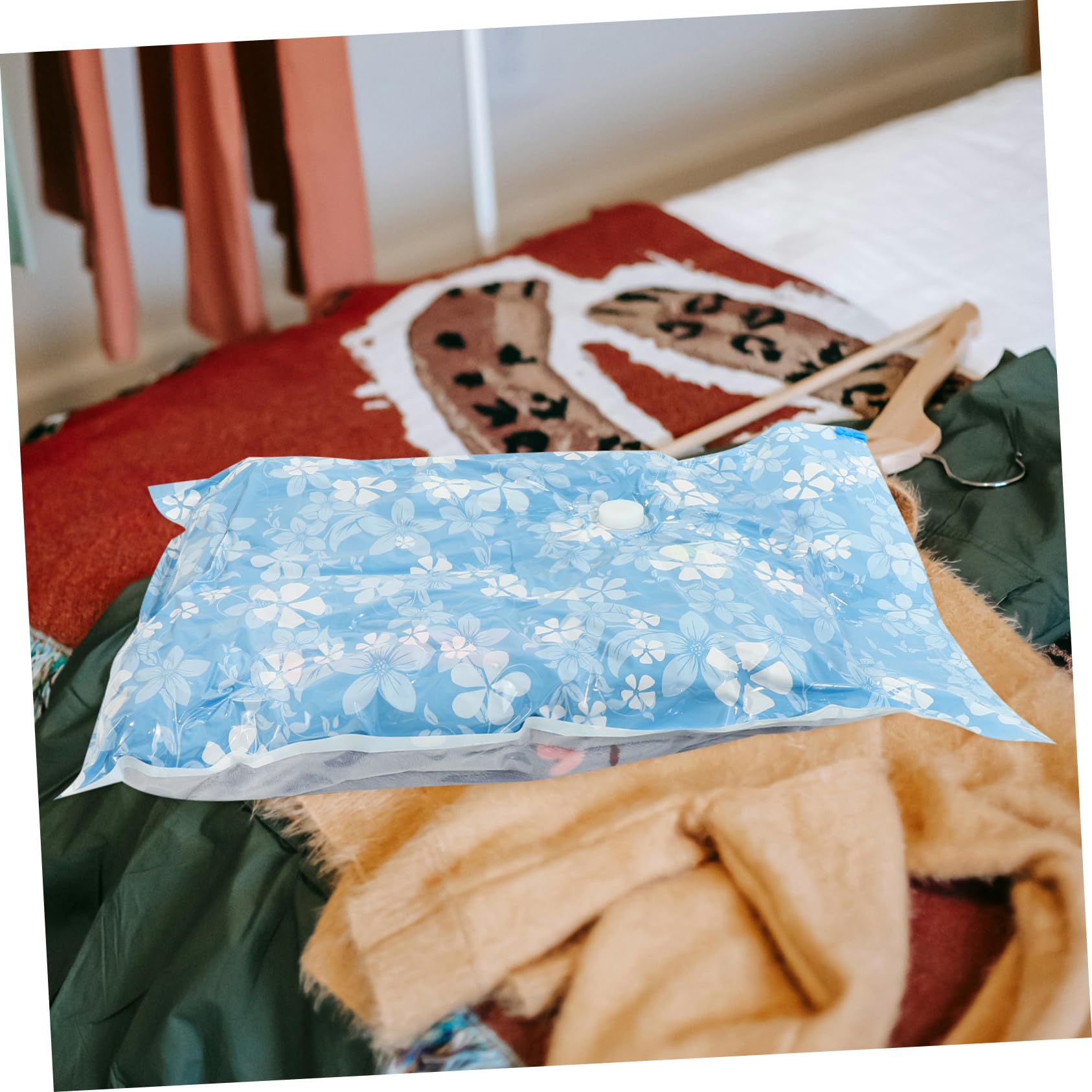 VICASKY 11 Stück Vakuum Kompressionsbeutel für Kleidung und Bettwäsche mit Luftdichtem Verschluss und Feuchtigkeitsschutz zum Platzsparen Beim Reisen aus Pa Pe