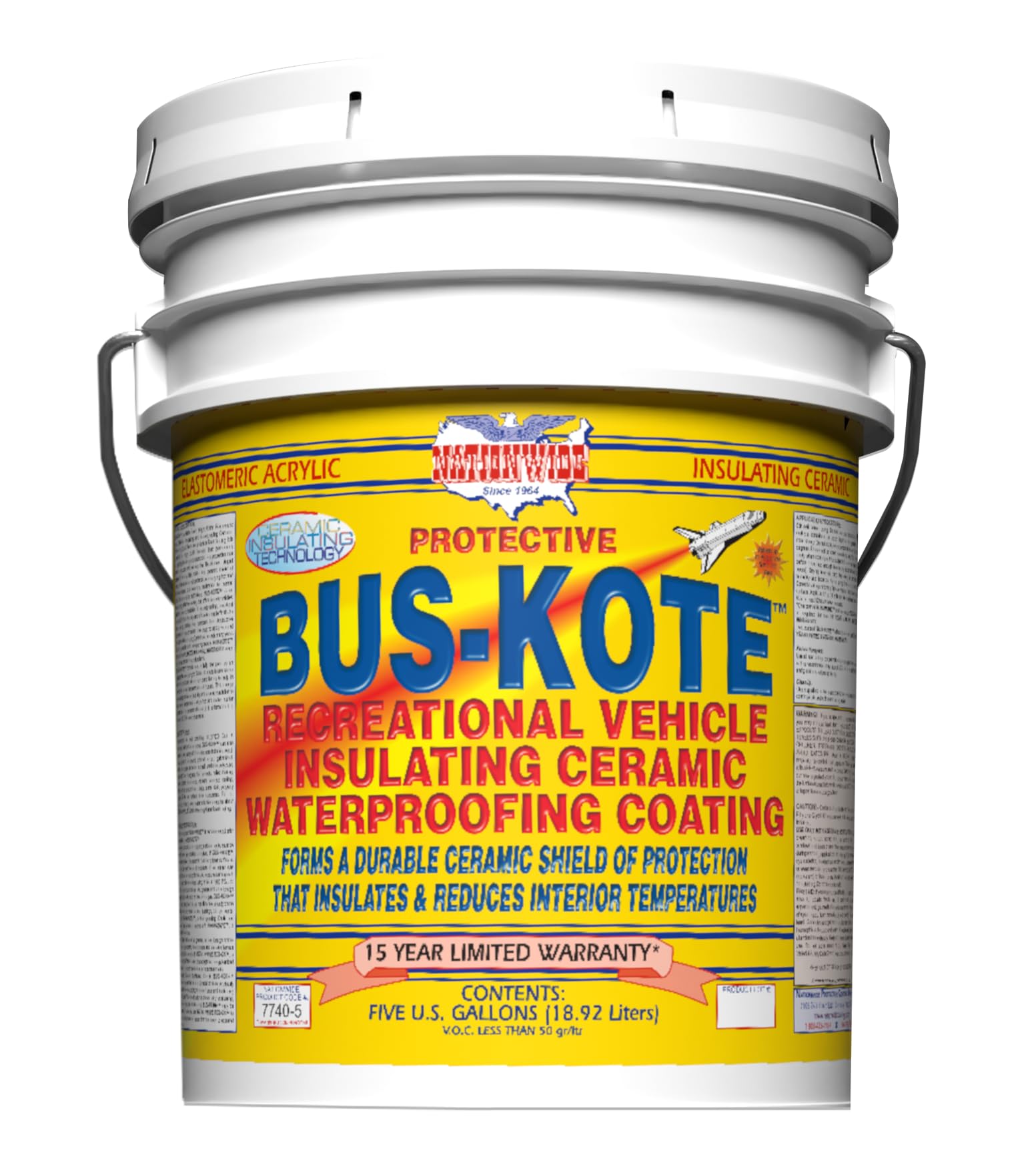 Amazon.com: Nationwide Coatings Bus-KOTE Elastomeric Ceramic RV