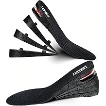 Height Increase Insole, 4-Layer Orthotic Heel Shoe Lift kit with Air Cushion Elevator Shoe Insole Lifts Kits Inserts for Men & Women Taller Insoles 1.2" to 3.5  Variable Height
