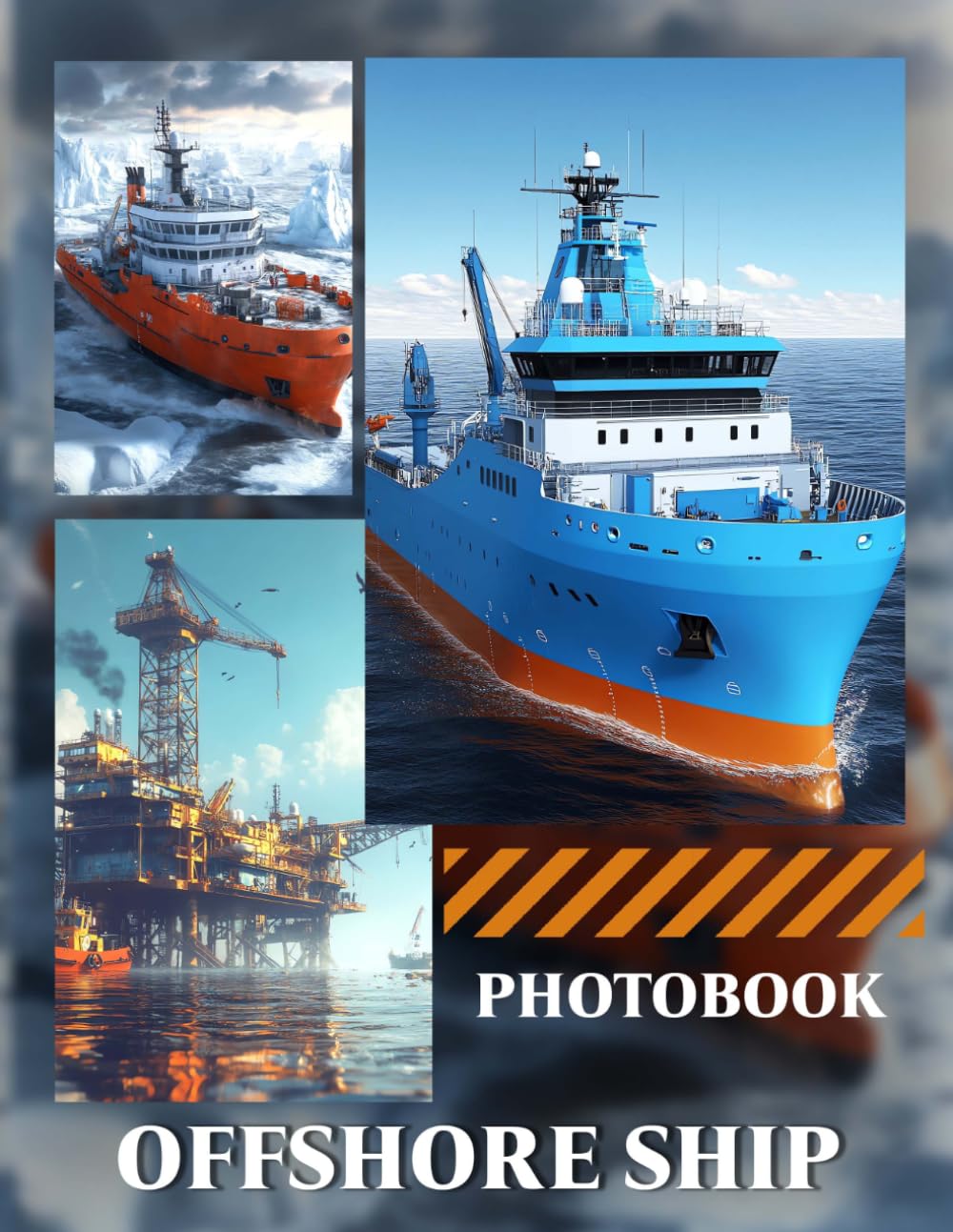 Platform Vessel Photo Book: 40 Pages Of Offshore Ship Images Featuring Marine Construction And Oil Rig Support Vessel Photography