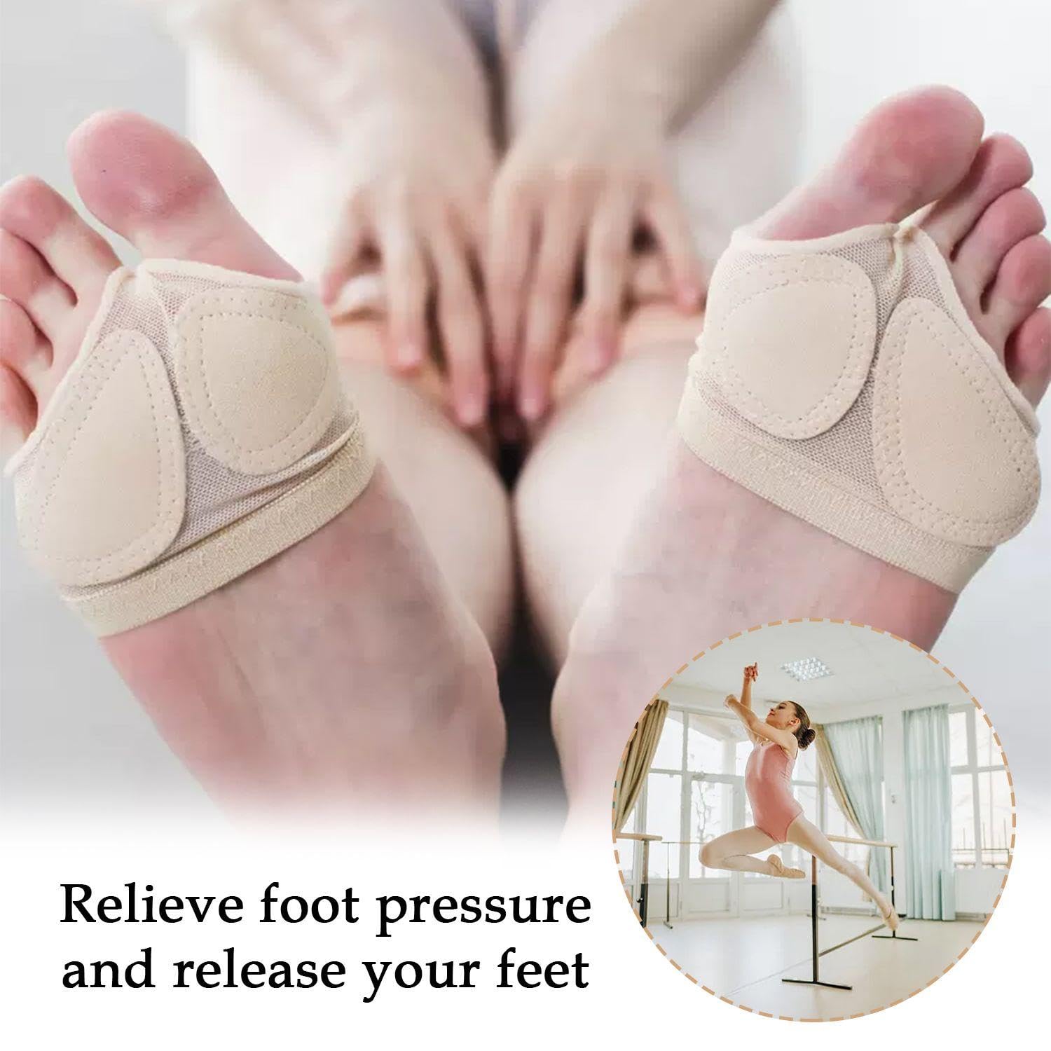 Almohadillas Protectoras para Los Pies, Transpirables, Suaves, 2 Pares