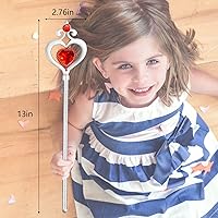 Vista 5 de Chargol Varita de cetro de ángel para disfraz de princesa