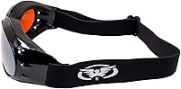 Vista 6 de Global Vision Gafas de sol para motocicleta, ATV, motocross, 2 pares de lentes transparentes para espejo y espejo de conducción