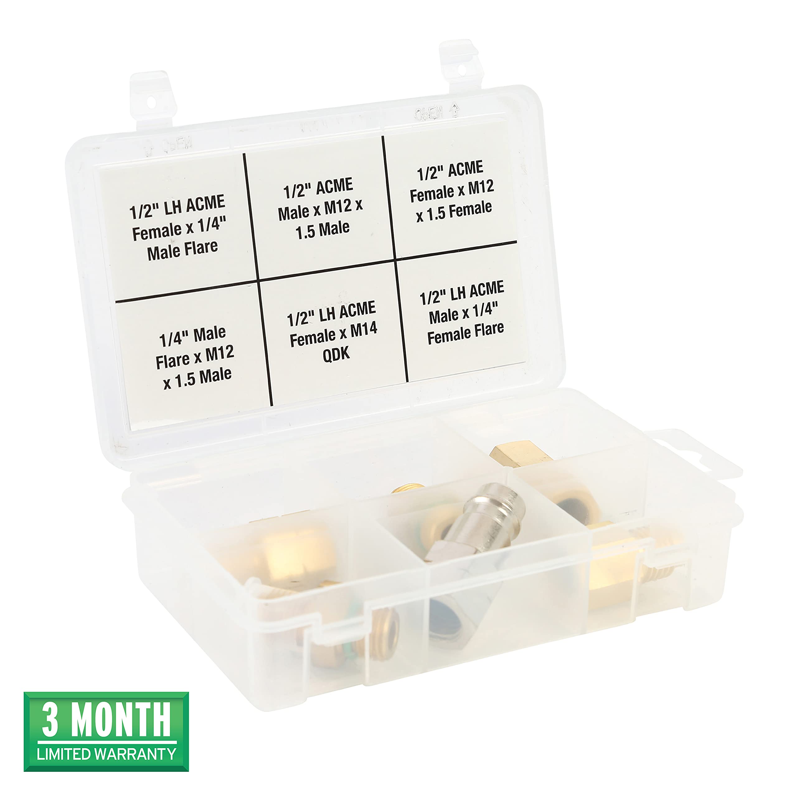 OEMTOOLS 25091 R1234YF Adapter Kit, 1234YF Adapters for 4 Port
