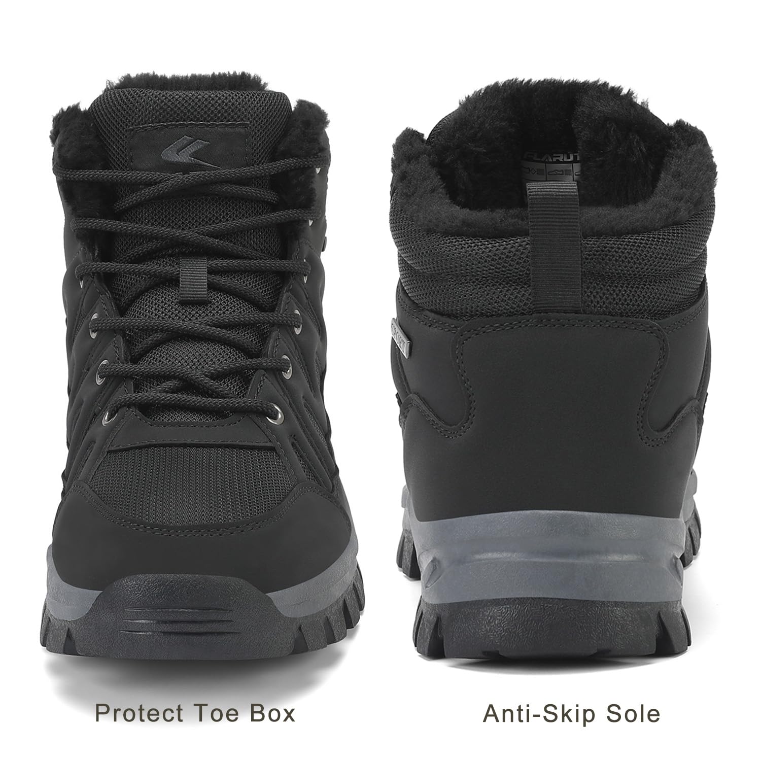 Men's Insulated Warmth Sneakers - Faux Fur Lined Waterproof Shoes main image 1