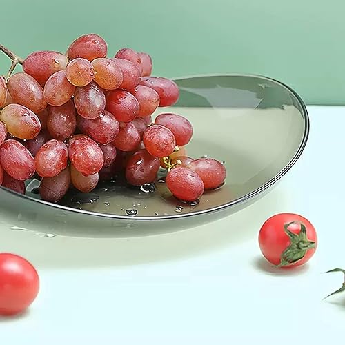 Miniatura 6 de HEXEH Plato de frutas para el hogar, 2 piezas, plato de frutas para el hogar, mesa de centro de sala de estar, plato de frutas secas, plato de fruta