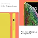 YATWIN Silicone Back Case for iPhone X/XS, Soft-Touch Phone Back Cover for Apple iPhone X/XS - Yellow gallery image