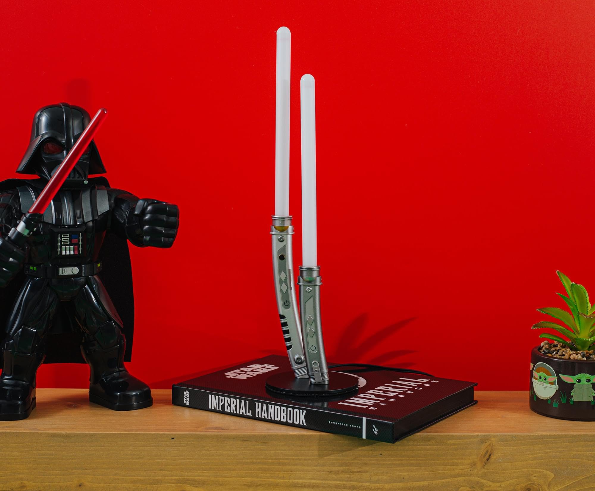 Star Wars  White Dual Lightsabers 12-Inch Mini LED Mood Light for Nightstand Table: Ahsoka Tano