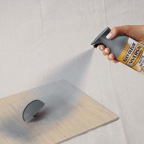 Miniatura 8 de Rust-Oleum 271473 - Pintura en aerosol universal para todas las superficies, 11oz, gris mate (Soft Iron)