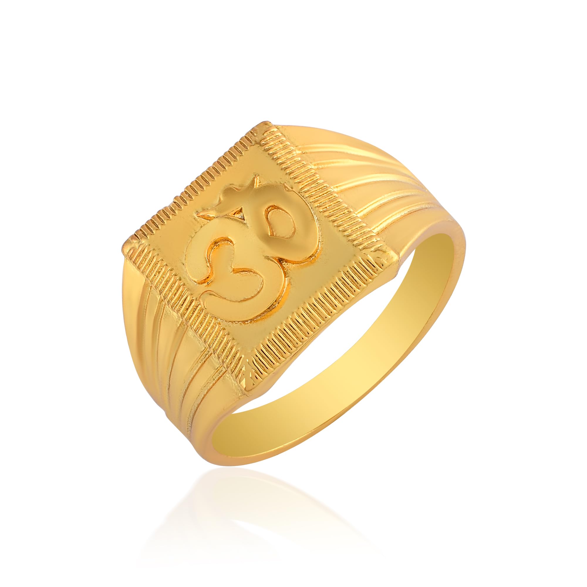 Memoir Brass Micron 1 gram Goldplated OM Hindu Spiritual fingerring Spiritual Temple fashion Jewellery ring for Men(ORRM6664) (B0CDV8JPPQ) Amazon Price History, Amazon Price Tracker