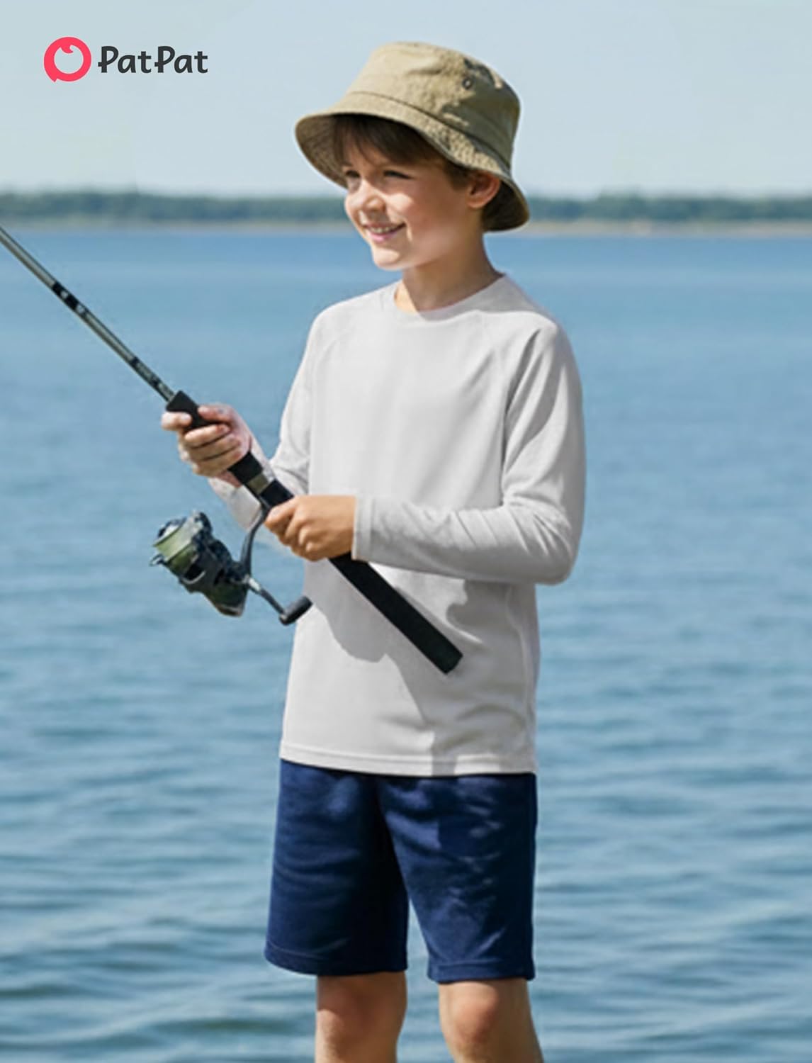 PATPAT Boys Rash Guard Swim Shirts Long Sleeve UPF 50+ Sun Protection Shirt Youth Quick Dry Water Surf Fishing Shirts 5-16Y - Image 5