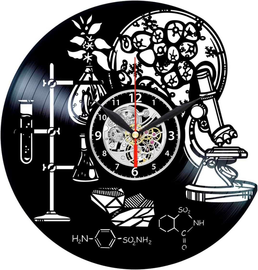 Queen Clocks Science Vinyl Record - Chemistry Decor - Chemical Wall Art - Biology Gifts