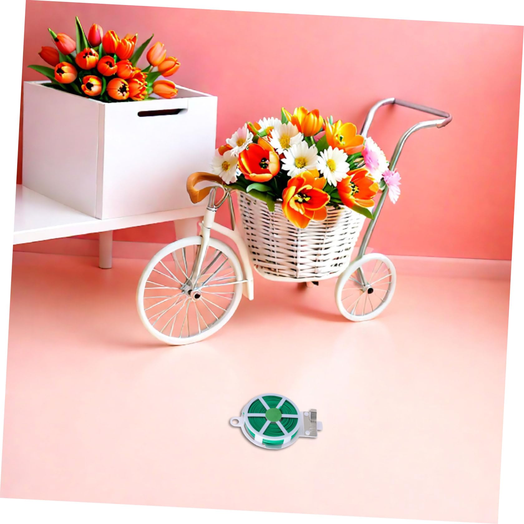 12 Pezzi Filo da Giardinaggio per Piante Rampicanti Legacci da Giardino Rivestiti in Plastica Verde 50 M Legatura Vegetale Flessibile e Riutilizzabile per Supporto Orticolo e