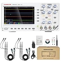 Vista 7 de HANMATEK Osciloscopio digital DOS1104 con 4 canales y pantalla de 7 pulgadas/7.1 in, pantalla TFT-LCD, kit de osciloscopio profesional portátil