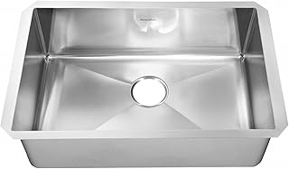 American Standard 18SB.10351800.075 Pekoe Extra deep Undermount 35x18 single Bowl Kitchen Sink with Included Drain & Bottom Grid, Stainless Steel