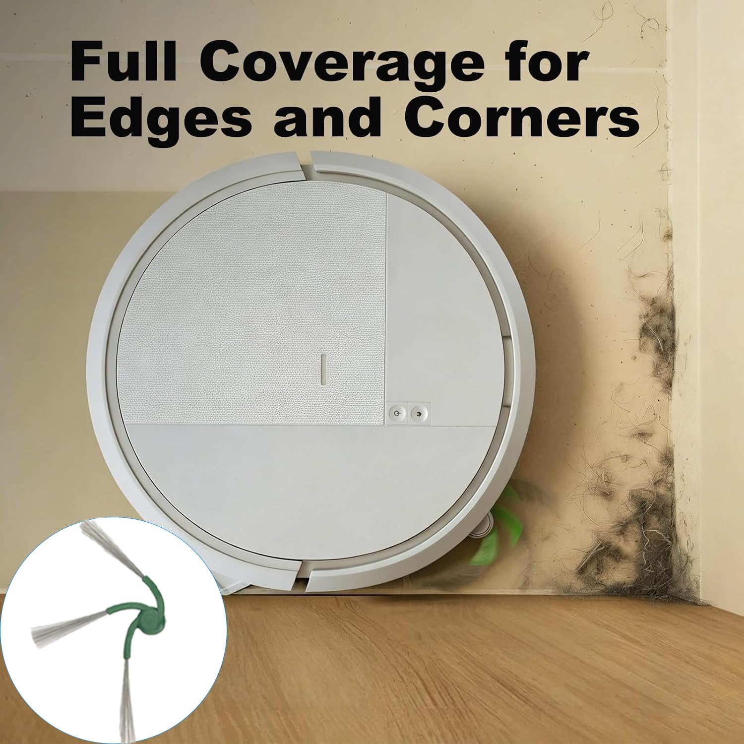 Confezione da 25 pezzi di ricambio compatibili con iRobot Roomba 115 Combo / 115 Combo+ Robot aspirapolvere, 2 spazzole a rullo, 4 filtri, 6 panni per mocio, 6 sacchetti per la polvere, 6