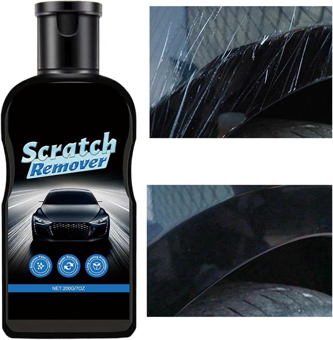 Car Scratch Repair Paste,Multifunctional Paste Restorer - Long-Lasting Polishing Compound | for Repairing Cleaning Detailing Maintenance Daily Trip Motorcycle Care Boat Rv Exterior Vehicle