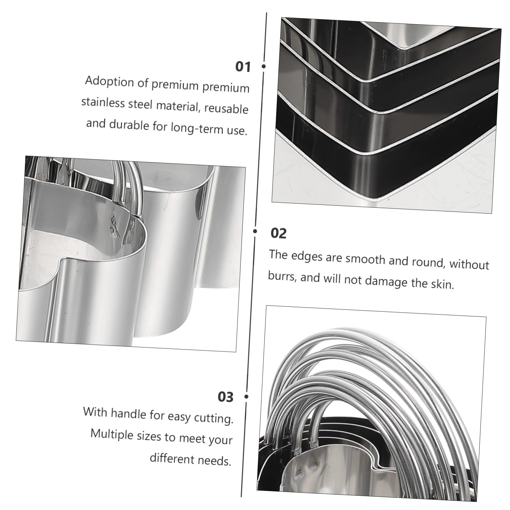 PRETYZOOM 5 Sätze Ausstechformen Keksausstecher Gebäckschneider Ingwerkekse Fondant Keksform cookie cutter bisquitschneider Antihaft-Formen backen keksformen selber machen Rostfreier Stahl