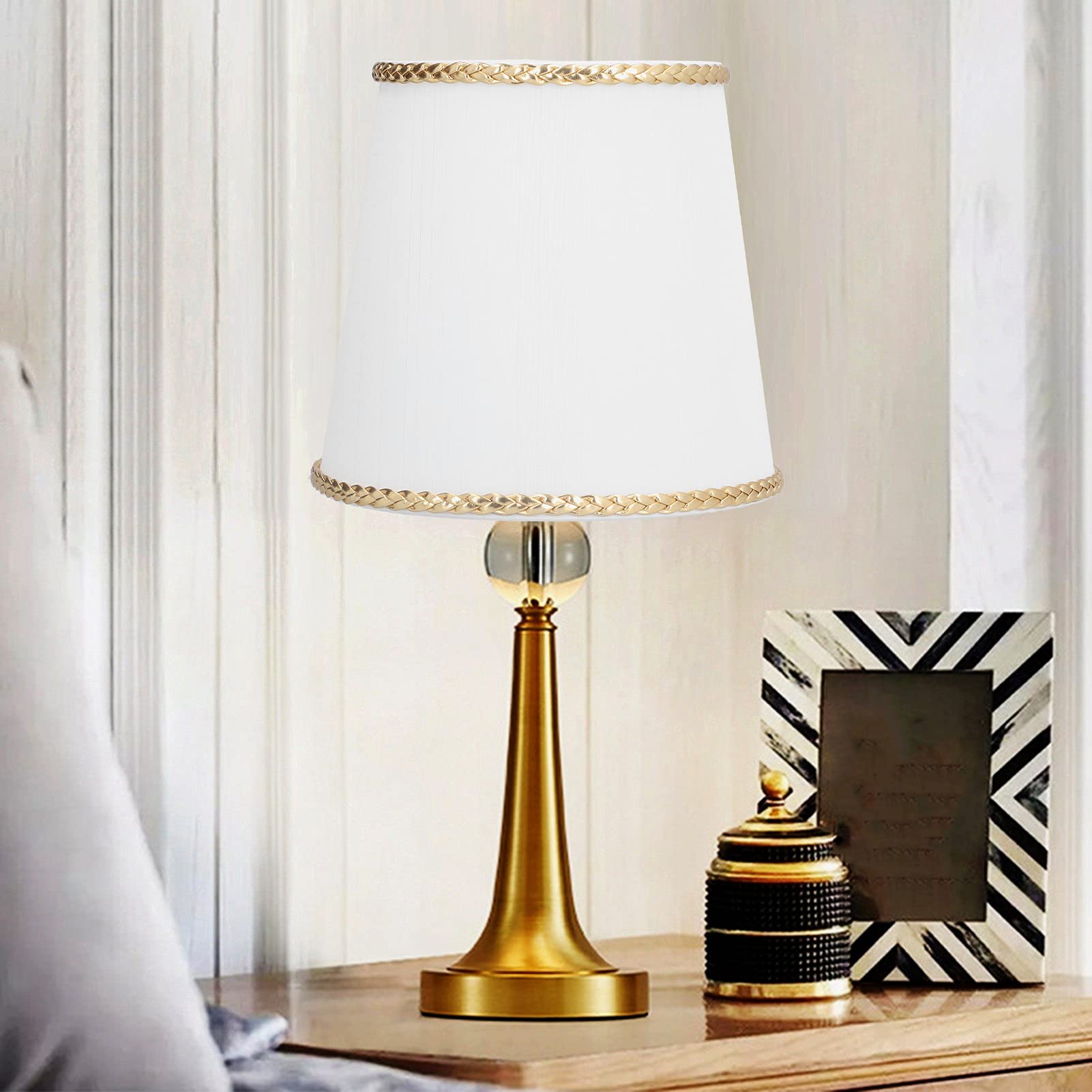 6 Pezzi E14 Paralume Tessuto Paralumi Lampadario Decorazione Interna