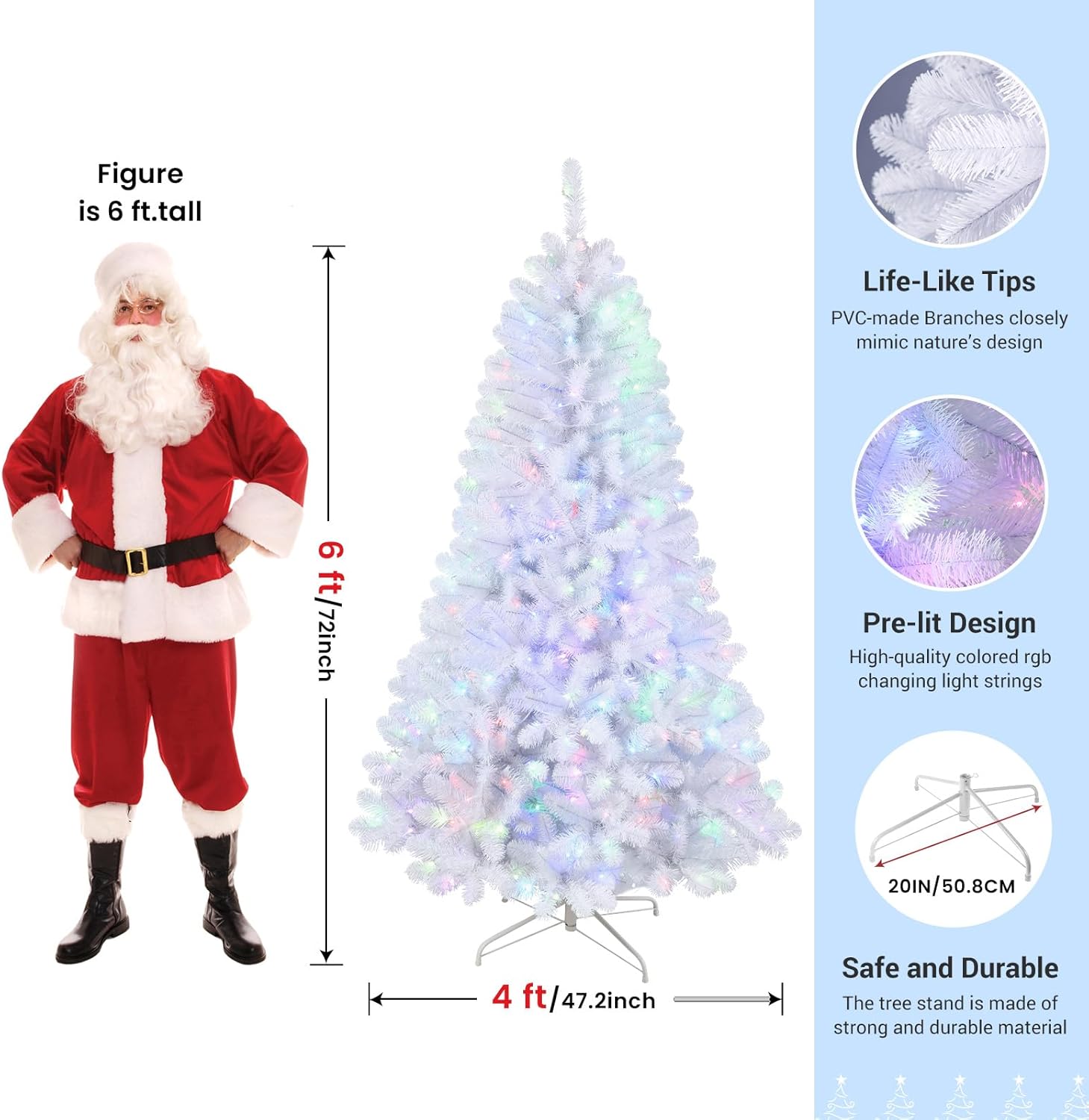 Fluffing the tree branches for a full look