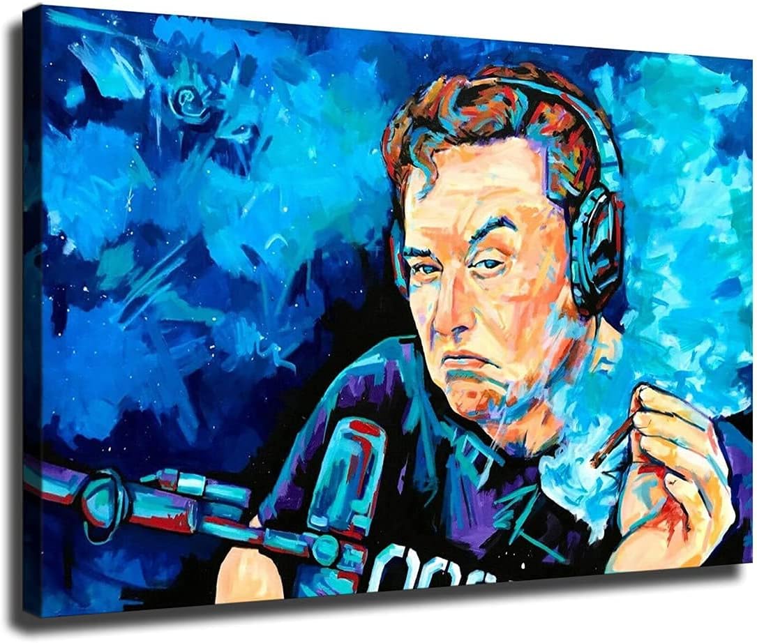 Elon Musk Canvas Poster - Bedroom Wall Art Singapore | Ubuy