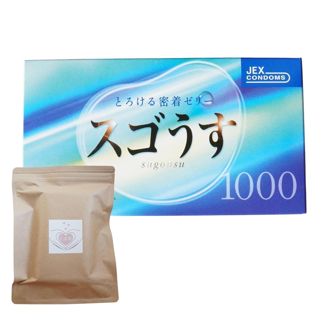 【感じるはずのない快適さ】 スゴうす 1000 12個入り 1箱 仁友堂プライバシー対応梱包袋入り コンドーム こんどーむ おすすめコンドーム 人気