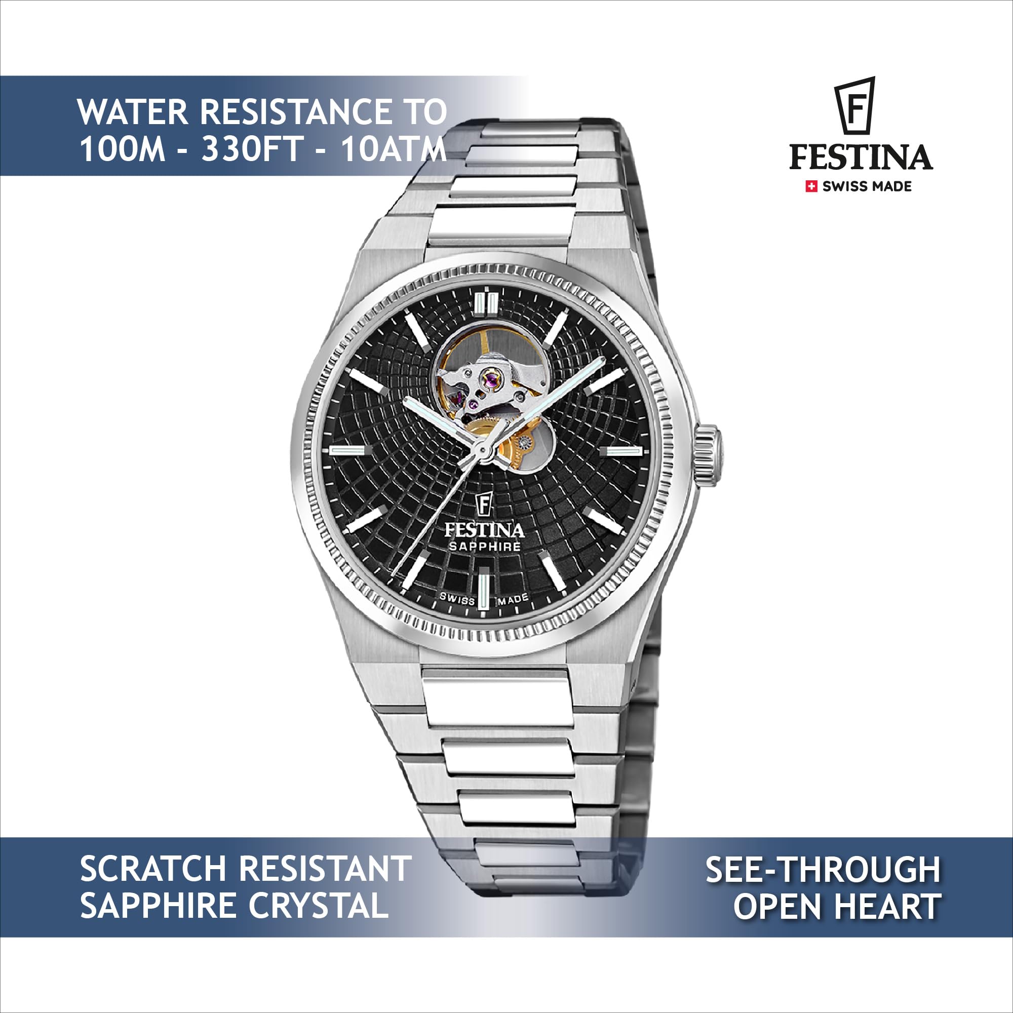 Festina Reloj automático Rivé Swiss Made