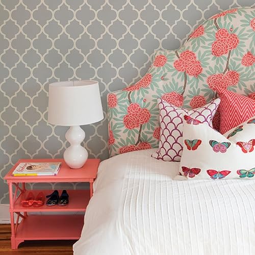 Miniatura 3 de Papel para empapelar diseño marroquí - Pelar y pegar - por Simple Shapes Gris