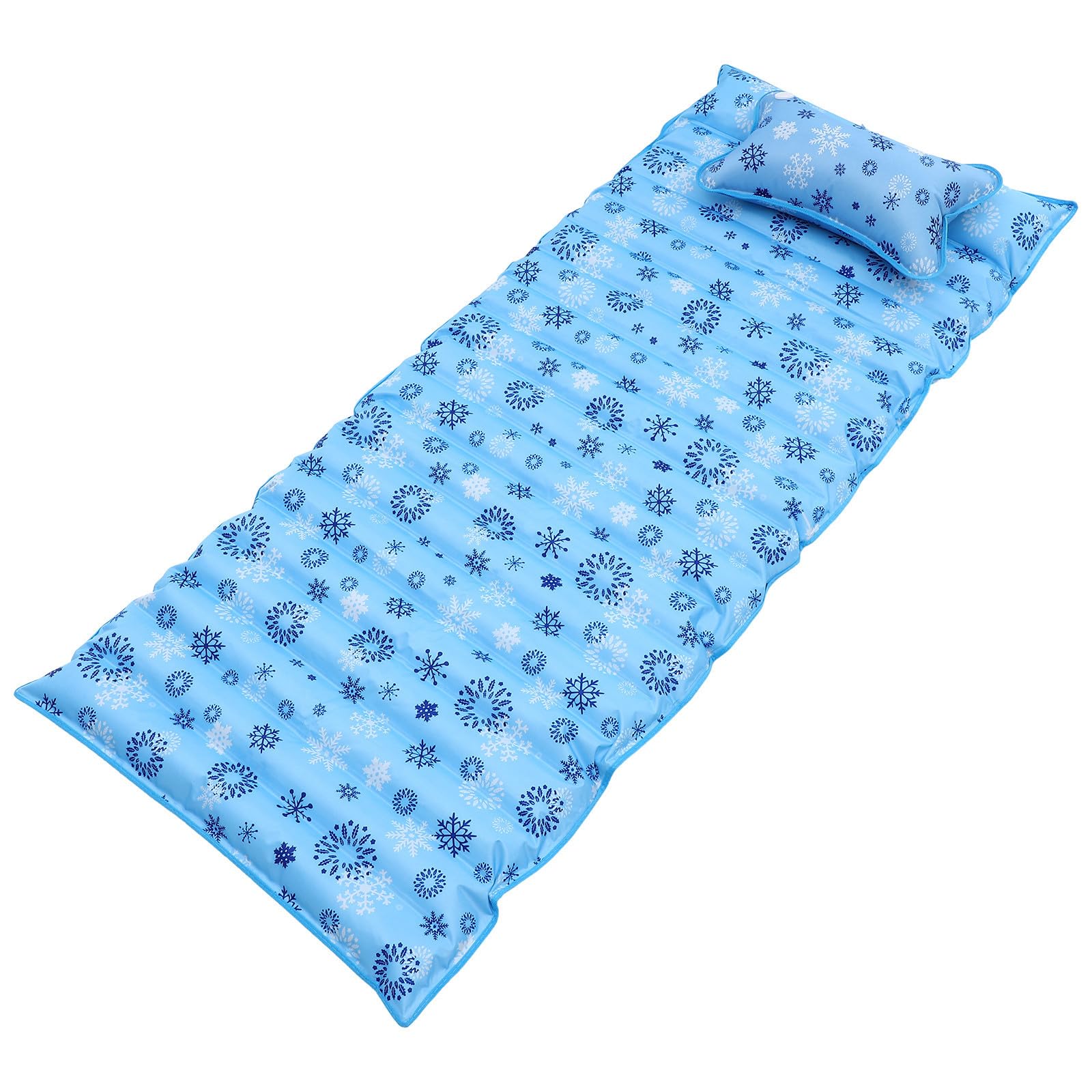 Materasso Estivo Singolo in PVC con a Iniezione d'Acqua, Tappetino per Letto in Dormitorio e Uso per