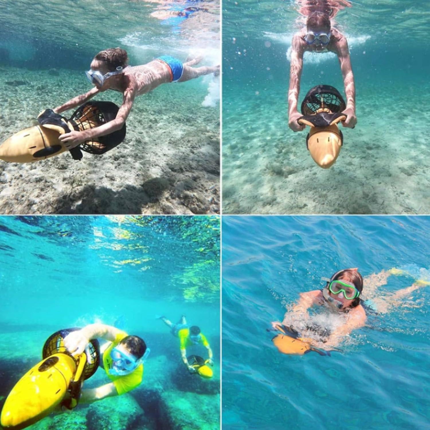Scooter Submarino, Propulsor Eléctrico Subacuático 500 W, Un Potente Impulsor para Buceo Y Natación para Aventuras Acuáticas Inolvidables, Snorkel Y Diversión En Piscina.
