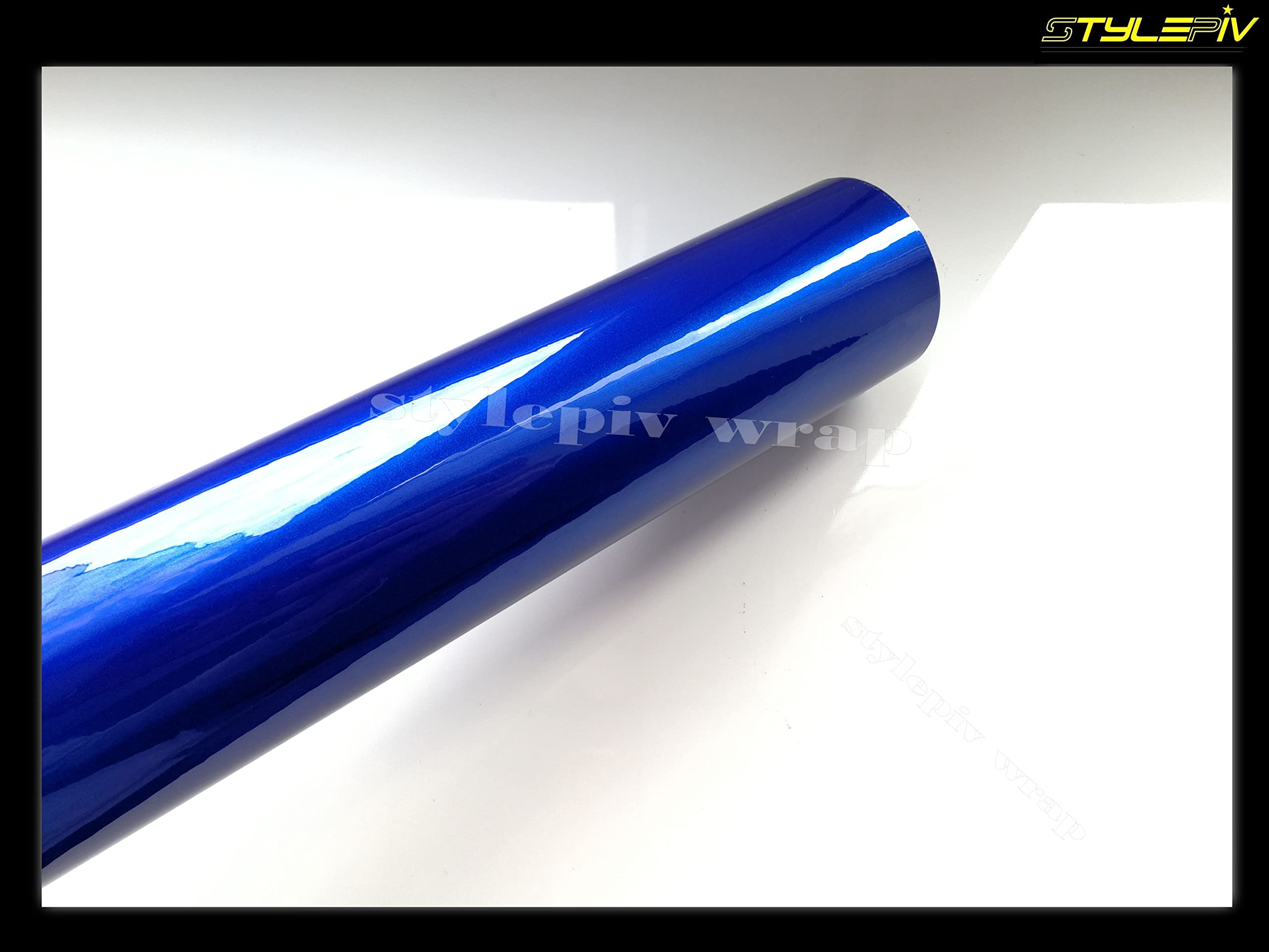 Film Covering Bleu Brillant métallisé 152 x 100 cm Vinyle adhésif thermoformable