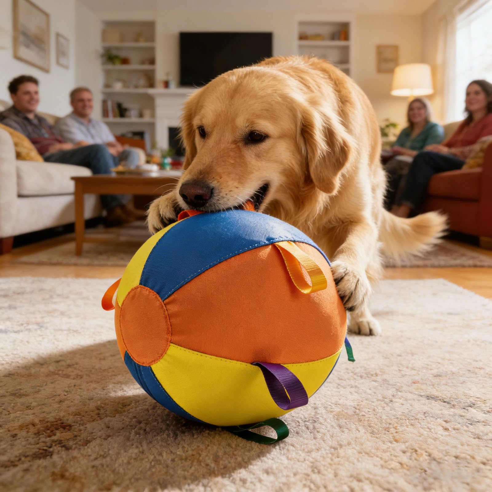Juguete inflable para perros con asa, variante amarillo, C, juguete de entrenamiento para perros, para juegos de arrastre y trabajo conjunto, para uso diario en casa y de viaje