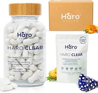 HARO Clear Starter Kit - 180pcs Lutein Eye Vitamins Supplement for Macular Health and Dry Eye, Contains Lutein, Zinc, Vitamins C/E & Zeaxanthin to Support Eye Health