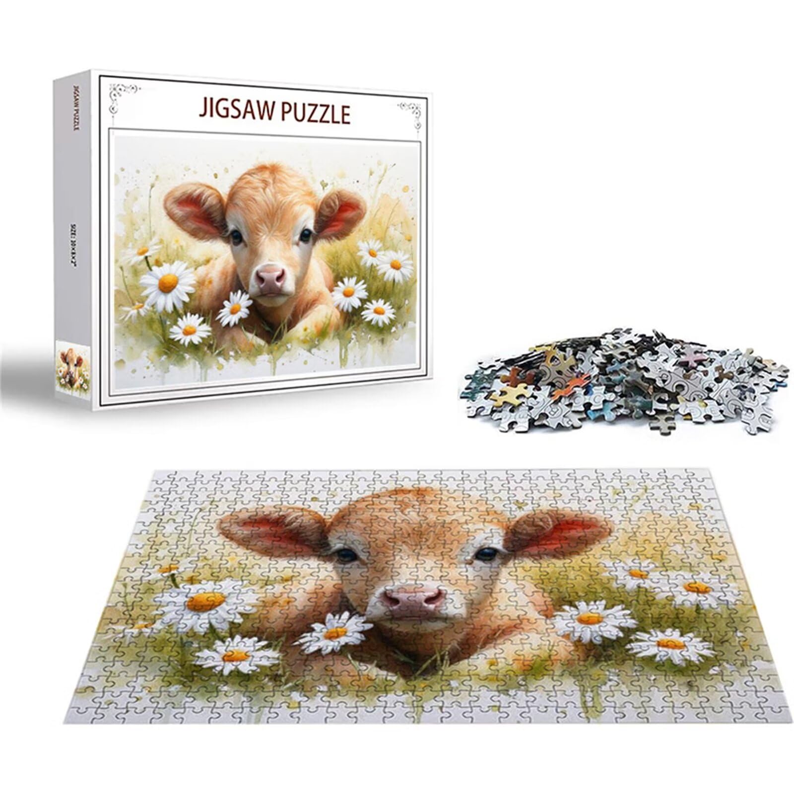 Puzzle 2000 sztuk wołu puzzle kwiat układanki drewniane, klasyczne dla dorosłych diY gra wyzwanie idealnie pasują między nimi literami z tyłu Wysokiej jakości układanki dla dzieci i dorosłych wiek 14