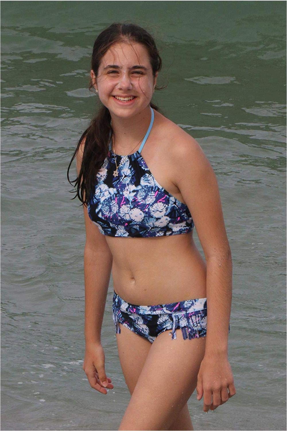 Kanu Surf Girls' Mahina Beach Sport Halter Bikini 2-Piece Swimsuit