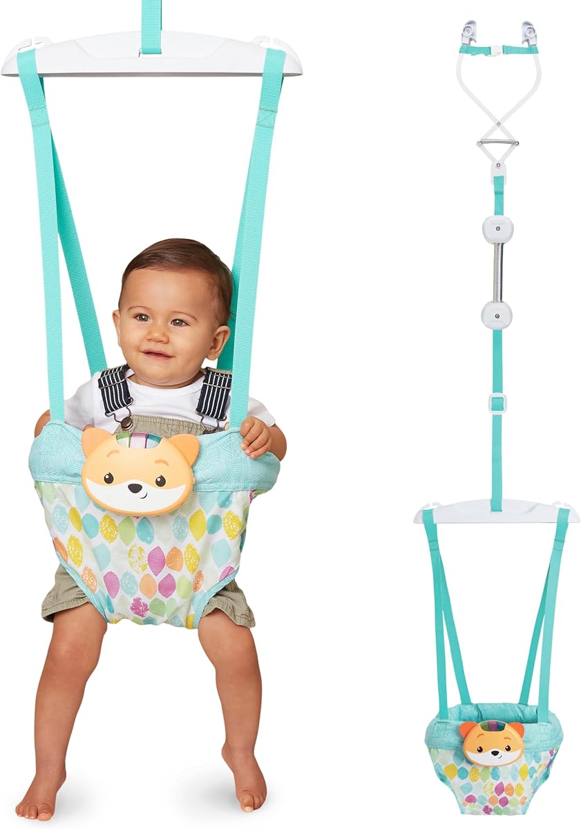 Jersey Infantino 2 en 1 con música y luces Fox Doorway, más de 4 meses