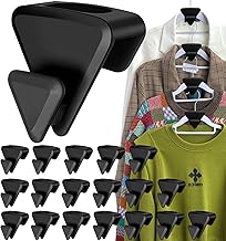 New Space Triangles Hanger Hooks, Clothes Hanger Connector Hooks to Create Up to 5X More Closet Space, AS SEEN ON TV, Heavy Duty Cascading Clothes Hanger Hooks for Organizer Closet, Fits All Hangers