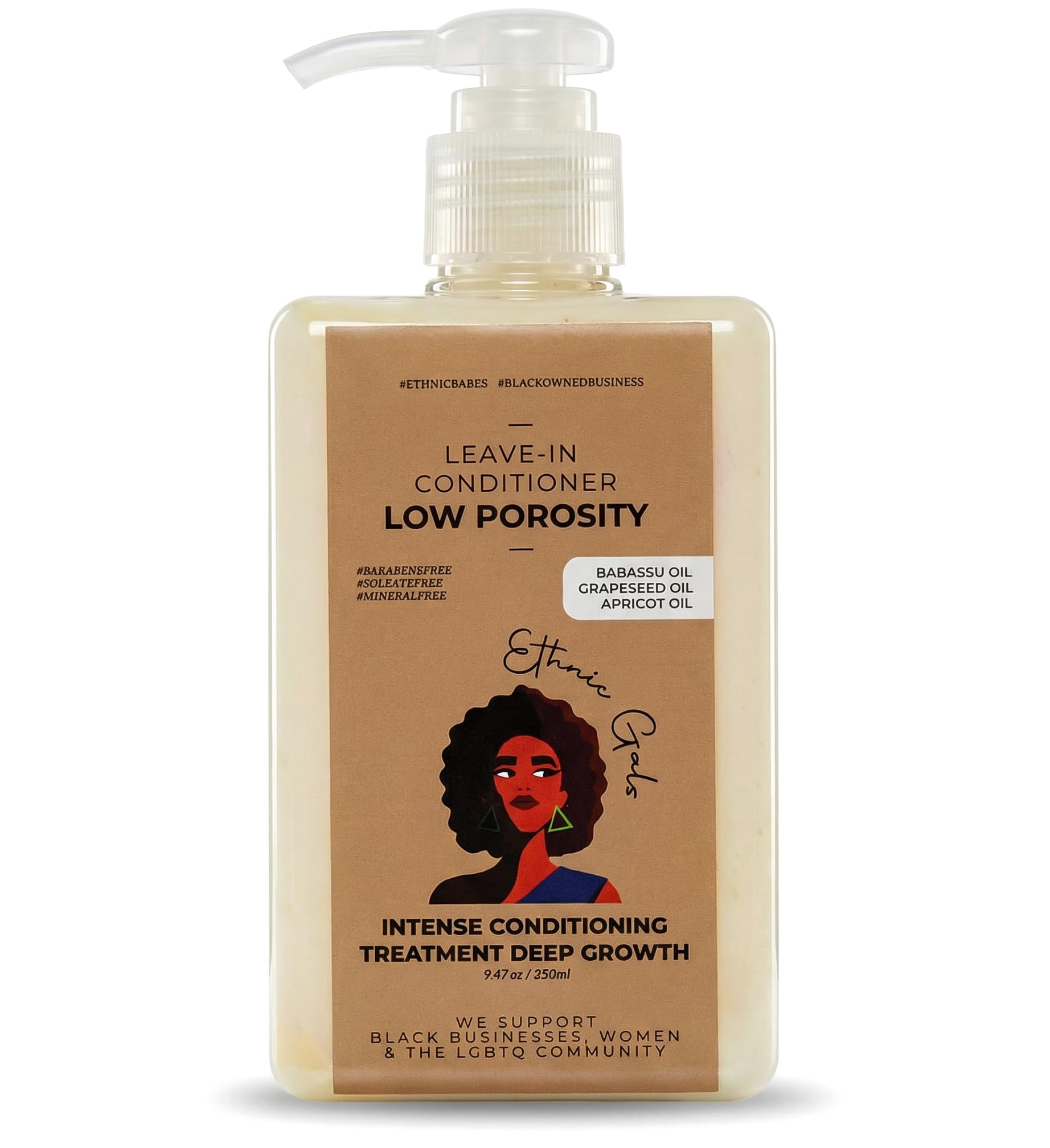 Amazon.com : Low Porosity Leave In Conditioner, with Shea Butter & Aloe -  9.5 fl oz - Deep Moisturizing Conditioner Hydration for Curly Natural Hair, Low  Porosity Hair Products | Ethnic Gals :
