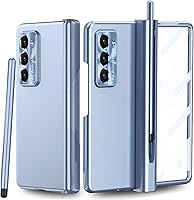 Vista 1 de Funda para Samsung Galaxy Z Fold 5 con soporte para S Pen y S Pen, protección creativa de dos bisagras y protector de pantalla frontal, funda