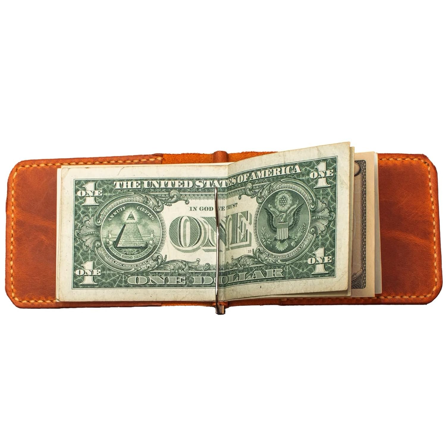 Handmade Custom Money Clip Wallet, Credit Card Holder