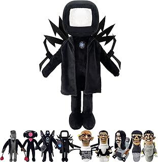 Skibidi Toilet Plush,Soft Stuffed Anime Titan TV Man 11.8" Plush Doll Funny Stuffed Anime Game Plush Figure Toys Gift for Fans Aldults