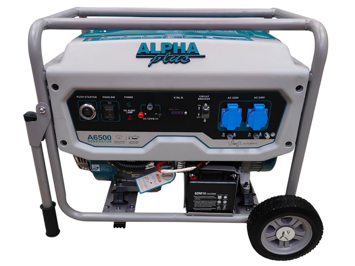 ALPHA PLUS A6500-5500 Watts Remote Start Generator & Push Button Start & Recoil|Petrol Heavy Duty Engine|Automatic Choke|U...