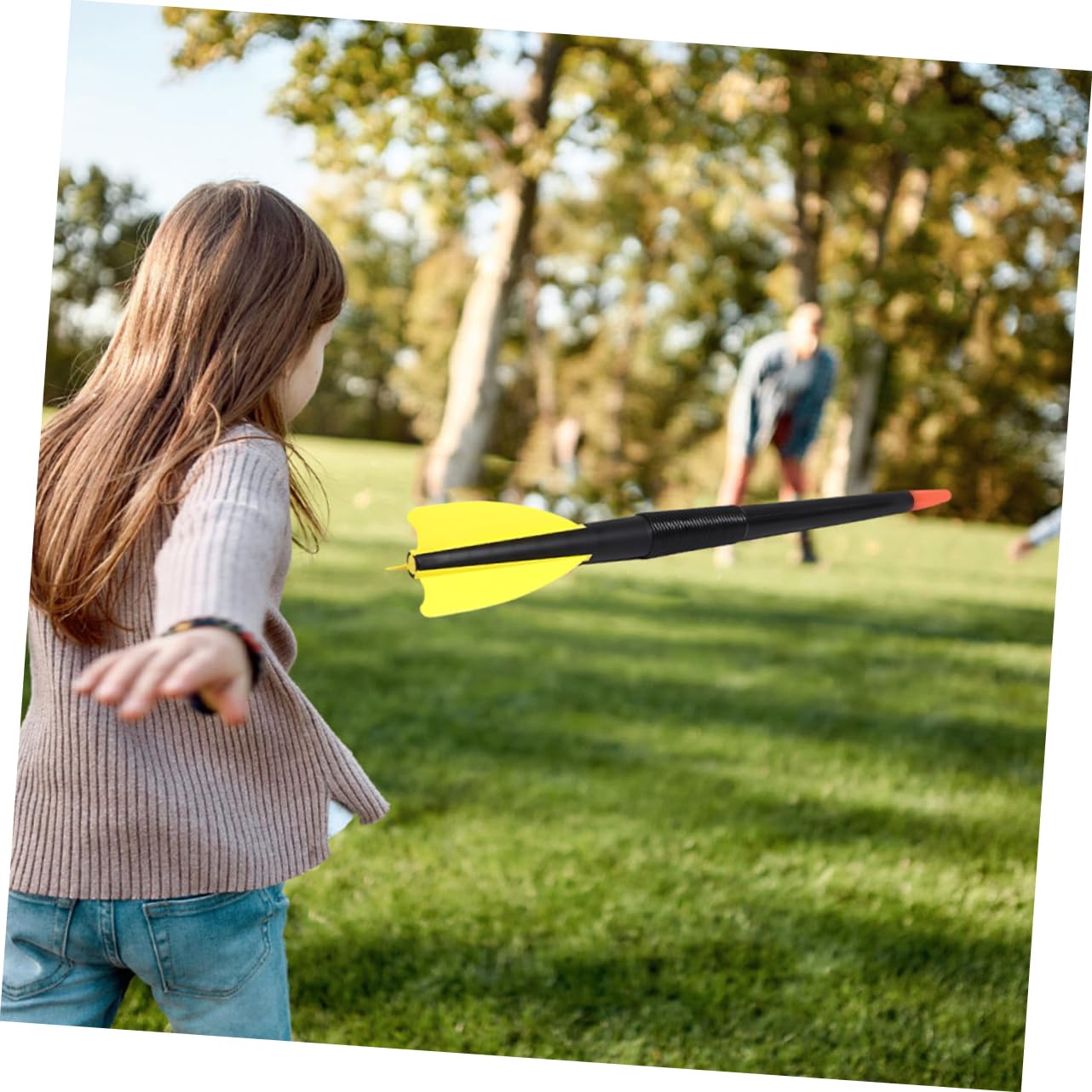 2 Stück Plastikspeerwurf Ausrüstung für Kinder mit Abs Material und Kinderspezifischem Design für Schulwettkämpfe und Indoor Spiel