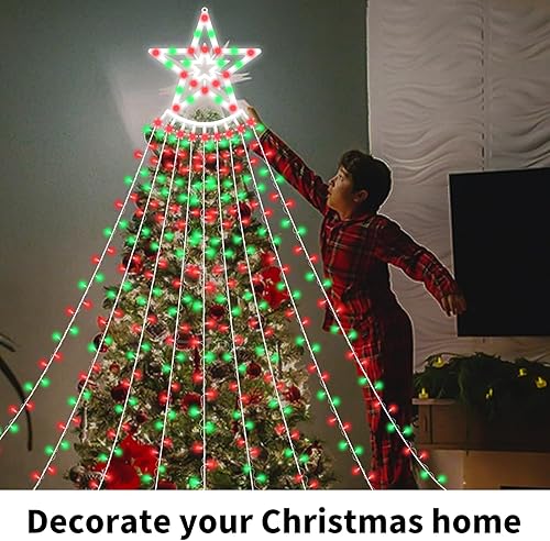 Miniatura 3 de Guirnalda de luces de 350 luces LED para decoración de Navidad, impermeables, 8 modos de luz, control remoto y temporizador, decoración de