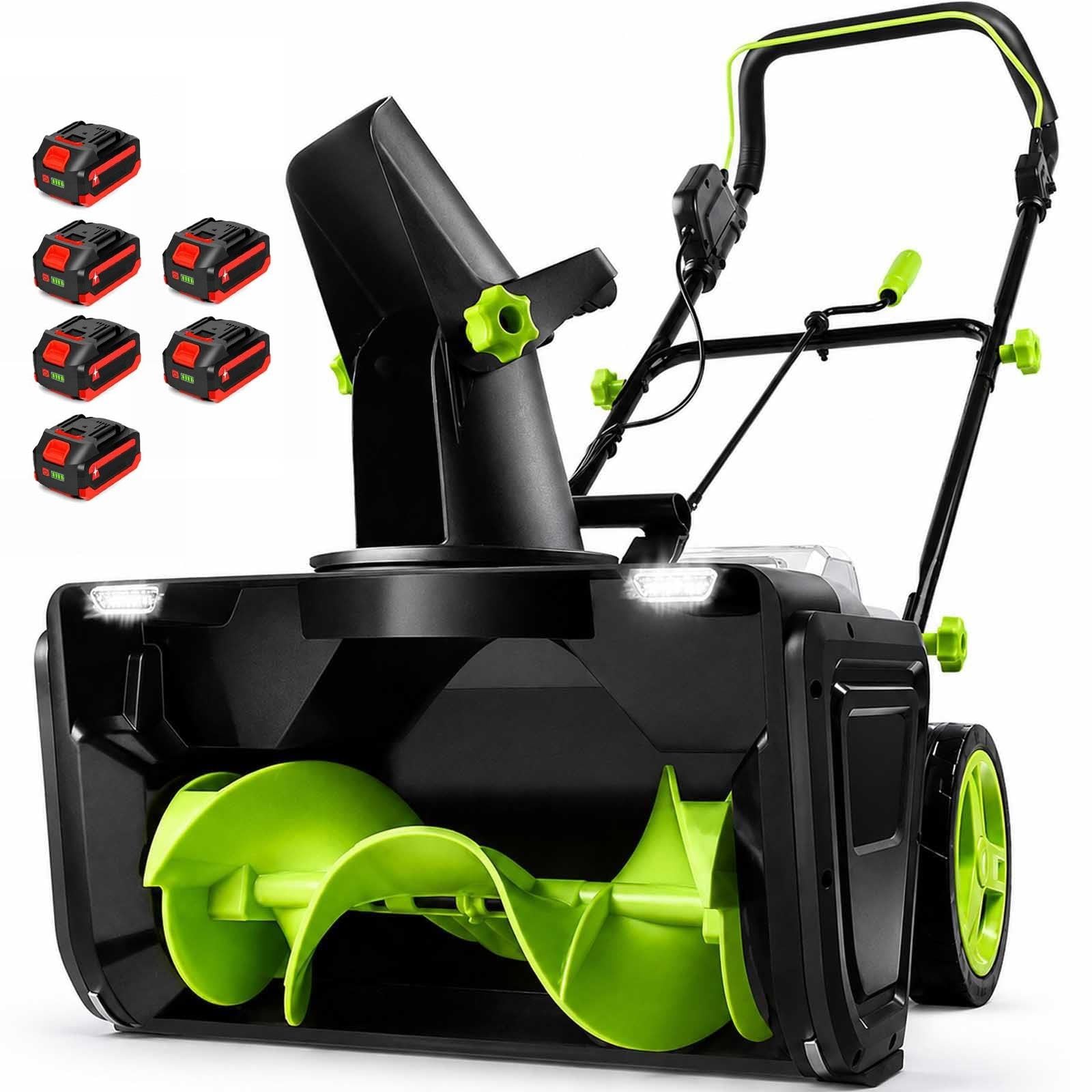 Soplador nieve inalámbrico 40V, eléctrico profesional, alcance máximo 25FT