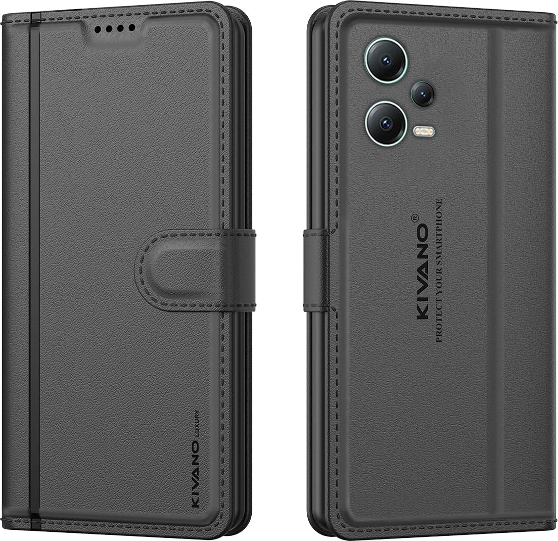 KIVANO LUXE Leather Flip Case for Redmi Note 12 Pro 5G -1