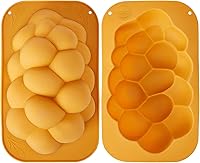 Vista 6 de The Dreidel Company Molde de silicona para hornear trenzado de jalá para pan, molde para hornear trenzado kosher perfecto para hornear, no requiere